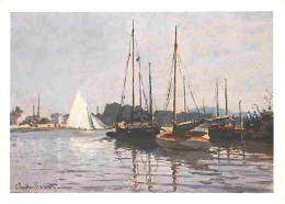 Art - Peinture - Claude Monet - Bateaux De Plaisance - CPM - Voir Scans Recto-Verso - Schilderijen