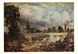 Art - Peinture - John Constable - Salisbury Cathedral From The Meadows - CPM - Voir Scans Recto-Verso - Pintura & Cuadros