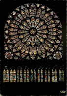 Art - Vitraux Religieux - Paris - Cathédrale Notre Dame - La Rosace Nord - CPM - Voir Scans Recto-Verso - Schilderijen, Gebrandschilderd Glas En Beeldjes