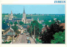 27 - Evreux - Vue Générale - La Cathédrale - Automobiles - CPM - Voir Scans Recto-Verso - Evreux