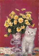 Animaux - Chats - Fleurs - CPM - Voir Scans Recto-Verso - Chats
