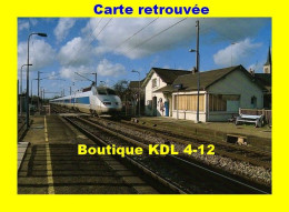 AL 059 - TGV Atlantique Rame N° 312 Passant En Gare - LE GENEST-SAINT-ISLE - Mayenne - SNCF - Stations - Met Treinen