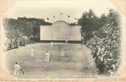 64 - Anglet - Fronton Du Brun - Une Partie De Pelote Basque - Animée - Précurseur - CPA - Oblitération Ronde De 1902 - V - Anglet