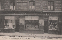 CPA NANTES - Commerce - Lingerie Et Mode - GASCOIN & VOYER - 35 Hte-Grand'rue - Au Petit St-Etienne - Nantes