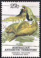 AUSTRALIAN ANTARCTIC TERRITORY (AAT) 1983 QEII 27c Multicoloured, Regional Wildlife-Elephant Seal SG57 FU - Usati