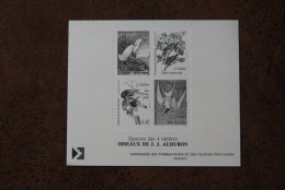 Epreuve Des 4 Timbres De JJ AUDUBON (1995) - Altri & Non Classificati