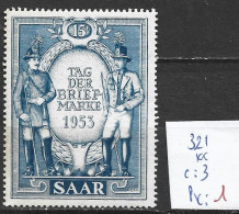 SARRE 321 ** Côte 3 € - Unused Stamps