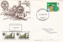 GB Engeland 1981 FDC Talyllyn Railway Dolgoch Falls 12-08-1981 - Trains