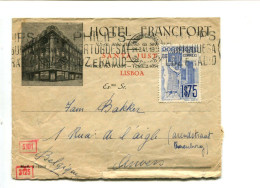 PORTUGAL 1941- Affranchissement Seul Sur Lettre à En Tête Pour La Belgique + Censure Allemande - Briefe U. Dokumente