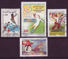 Afrique - Tunisie - Sports - 4 Timbres Différents - 7319 - Tunisia