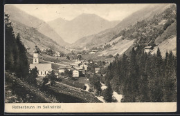 AK Rothenbrunn Im Sellraintal, Ortsansicht Mit Kirche  - Other & Unclassified