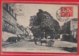 Carte Postale 36. Issoudun  Boulevard Barou  Très Beau Plan - Andere & Zonder Classificatie