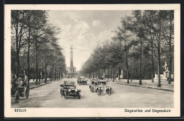 AK Berlin, Siegesallee Und Siegessäule  - Tiergarten