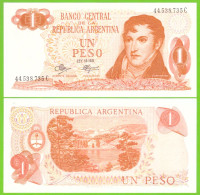 ARGENTINA 1 PESO 1970/1973 P-287(3)  UNC - Argentinien