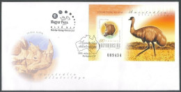 Hungary 2000, Animals Of Australia, Souvenir Sheet, FDC - Otros & Sin Clasificación