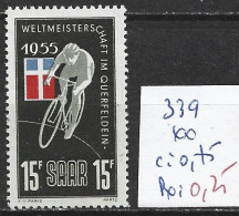 SARRE 339 ** Côte 0.75 € - Neufs