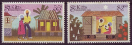 Amérique - St Kitts - Christmas 1983 - 2 Timbres Différents - 7320 - America (Other)