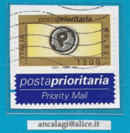 USATI ITALIA POSTA PRIORITARIA 2001 - Ref.1406 "3^ Emissione" 1 Val. Con Appendice - - 2001-10: Usados