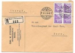 20 - 64 - Enveloppe Recommandée Envoyée De Basel 1935 - Covers & Documents