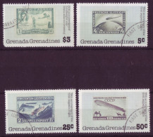 Amérique - Grenada - Grenadines - 75th Anniversary Of The First Zeppelin Flight - 4  Timbres Différents - 7321 - America (Other)