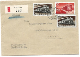 20 - 19 - Enveloppe Recommandée Envoyée De Uetikon 1947 - Storia Postale