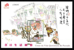 Macau Block 113 Postfrisch Historische Alltagsszenen #GY358 - Otros & Sin Clasificación