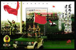 Macau Block 126 Postfrisch Militär #GY558 - Sonstige & Ohne Zuordnung