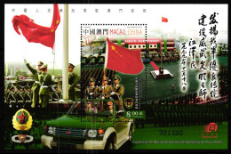 Macau Block 126 Postfrisch Militär #GY559 - Sonstige & Ohne Zuordnung