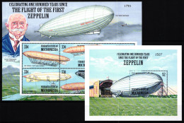 Mikronesien 1050-1055 Und Block 72 Postfrisch Kleinbogen / Zeppelin #GY619 - Micronésie