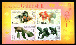 Hongkong Block 144 Und 145 Postfrisch Fische #GY674 - Andere & Zonder Classificatie