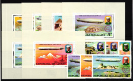 Madagaskar 783-788 Und Einzelblöcke Postfrisch Zeppelin #GY691 - Madagaskar (1960-...)