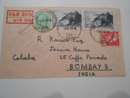 France Poste Aerienne , Lettre De Le Lavandou 1948 Pour Bombay - 1927-1959 Briefe & Dokumente