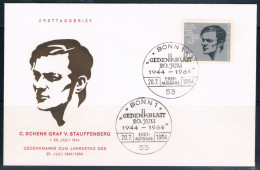 GERMANIA  1964.C. Schenk Grav V. Stauffenberg, Busta  Con Annullo Commemorativo Fdc. - 1961-1970