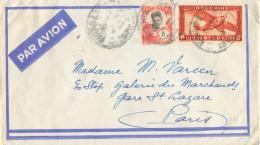 LETTRE AVION HANOI TONKIN 1935 POUR PARIS - Lettres & Documents