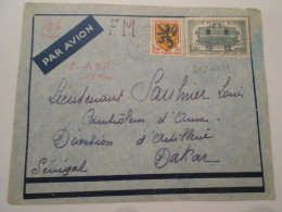 France Poste Aerienne , Lettre De Montluçon 1944 Pour Dakar - 1927-1959 Briefe & Dokumente