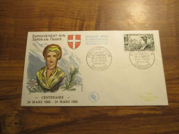 FDC - 1er Jour - France - 1960 - Rattachement De La Savoie à La France - 1960-1969