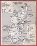 Madagascar. Carte économique. Voie Ferrée, Mines, Industries, Agricultures. Larousse 1960. - Historische Dokumente