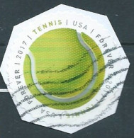 VEREINIGTE STAATEN ETATS UNIS USA 2017 HAVE A BALL: TENNIS BALL F USED ON PAPER MI 5402 YT 5025 SC 5209 - Gebruikt