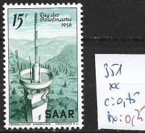 SARRE 351 ** Côte 0.75 € - Tag Der Briefmarke