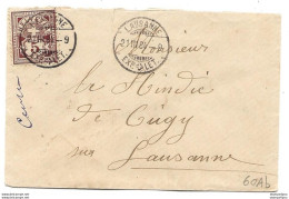 278 - 51 - Petite Enveloppe Avec Cachets à Date Lausanne 1884 - Petite Déchirure En Haut - Other & Unclassified