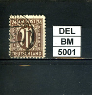 DEL-BM5001, All. Besetzung, BiZone, O, 27 B, Geprüft BPP - Oblitérés