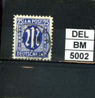 DEL-BM5002, All. Besetzung, BiZone, O, 28 A, Geprüft BPP - Oblitérés