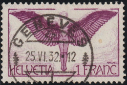 Schweiz Flugpost SBK#12 Gestempelt Geneve 1932-06-25 - Oblitérés