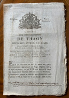 REGNO DI SARDEGNA 1799 - DON CARLO FRANCESCO DE THAON E REVEL - A TUTTI GLI STATI DI TERRAFERMA - 8 Pag. - Historical Documents