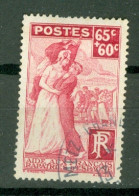 France Yv  401 Ob Une Dent Courte  - Gebraucht