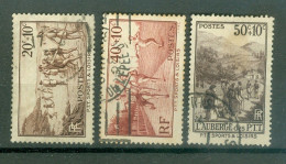 France Yv  345/347 Ob B/TB  - Usados