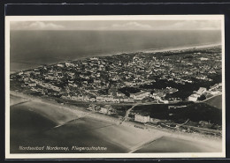 AK Norderney, Fliegeraufnahme Mit Strand  - Norderney