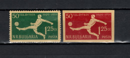 Bulgaria 1959 Football Soccer Set Of 2 MNH - Unused Stamps