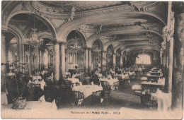 06- NICE- Restaurant De L' Hôtel RUHL -( Intérieur ) Ed  Simon     CPA- - Cafés, Hotels, Restaurants