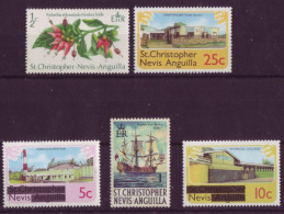 Amérique - St Christopher Nevis - Anguilla - Lot De 5  Timbres Différents - 7327 - Panama